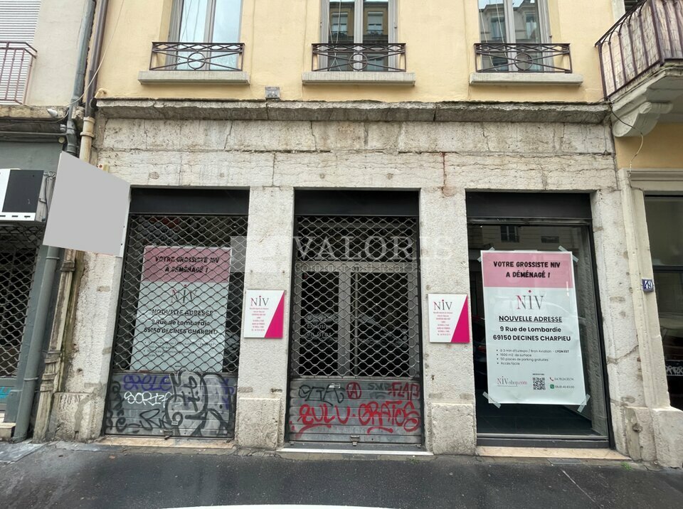 A louer Local commercial  283m² Lyon 06