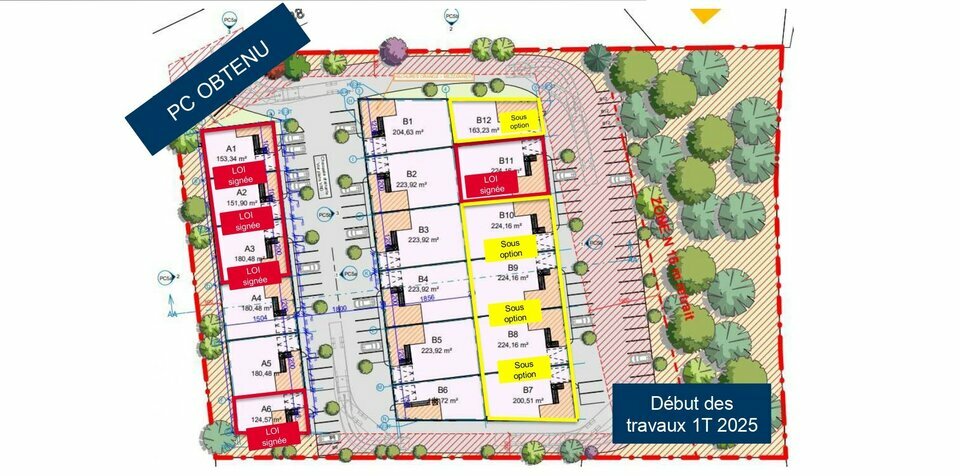 Cellule neuve de 269 m² avec parking