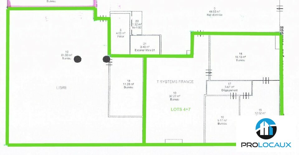 A louer Bureaux 198m² Bresson