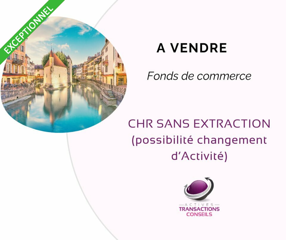 A VENDRE FONDS DE COMMERCE ALIMENTAIRE ANNECY (74)