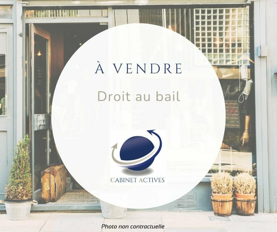 38- Vente Droit au bail dans rue piétonne